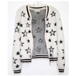 Fuzzy Fluffy White Jacket